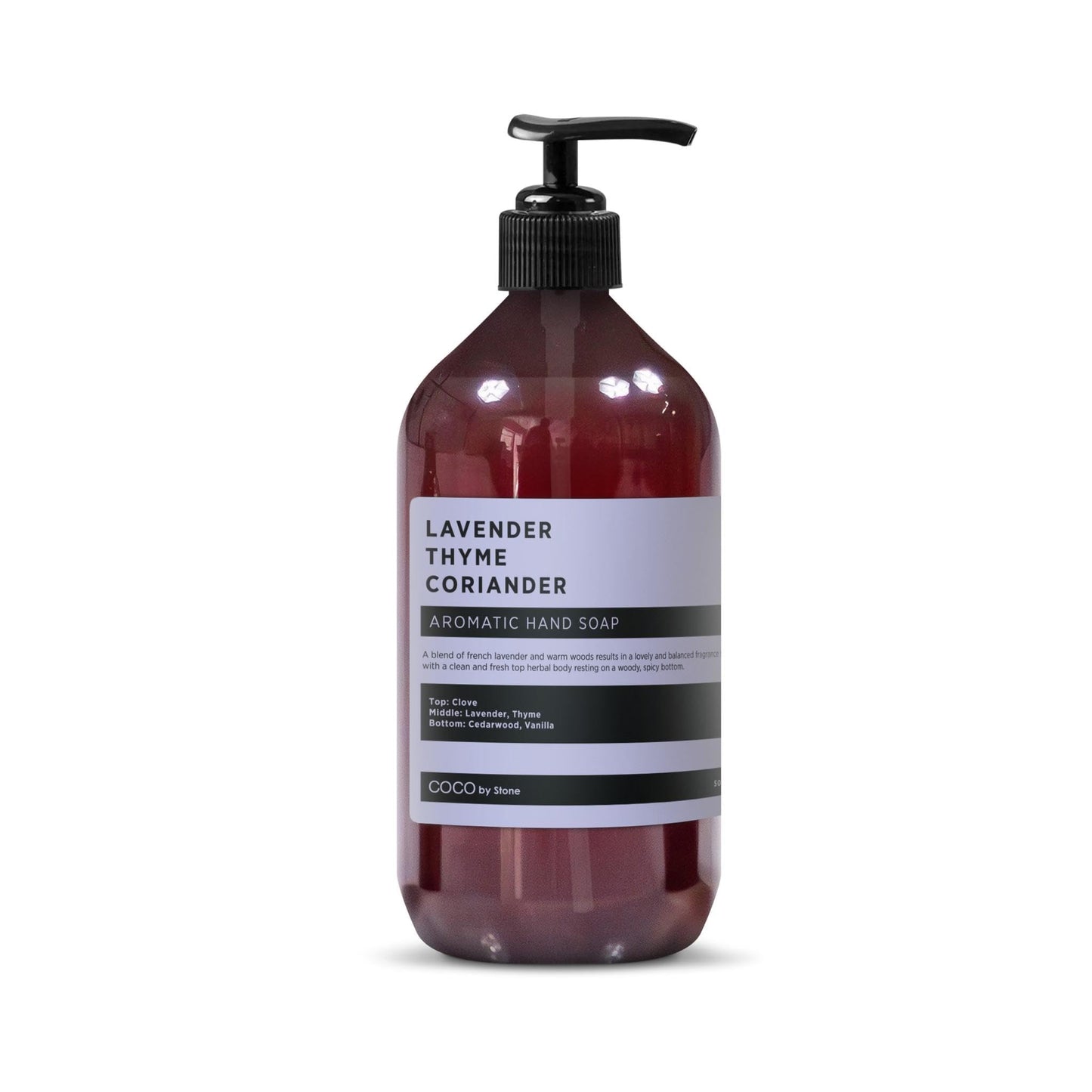COCO by Stone 16oz Hand Soap (Lavender | Thyme | Coriander Essential Oil) - Soothing Castile Formula with Pure Essential Oils and Naturally Derived Beauty & Personal Care COCO by Stone