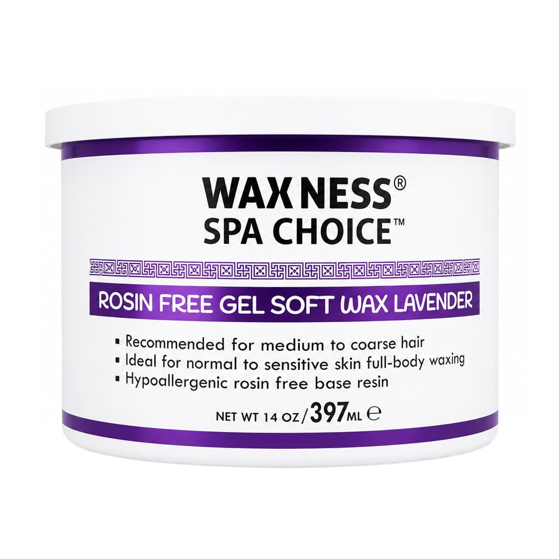 Waxness Spa Choice Assorted Soft Wax Tins 14 oz Pack of 3 - Rose, Lavender Zinc Oxyde Beauty and Personal Care Waxness