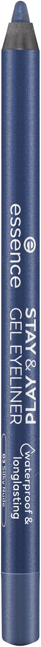 essence | Stay & Play Gel Eyeliner | Super Soft Gel-like Texture | Waterproof & Longlasting | Vegan & Cruelty Free (10 | Mystic Blue) Beauty and Personal Care Essence Cosmetics