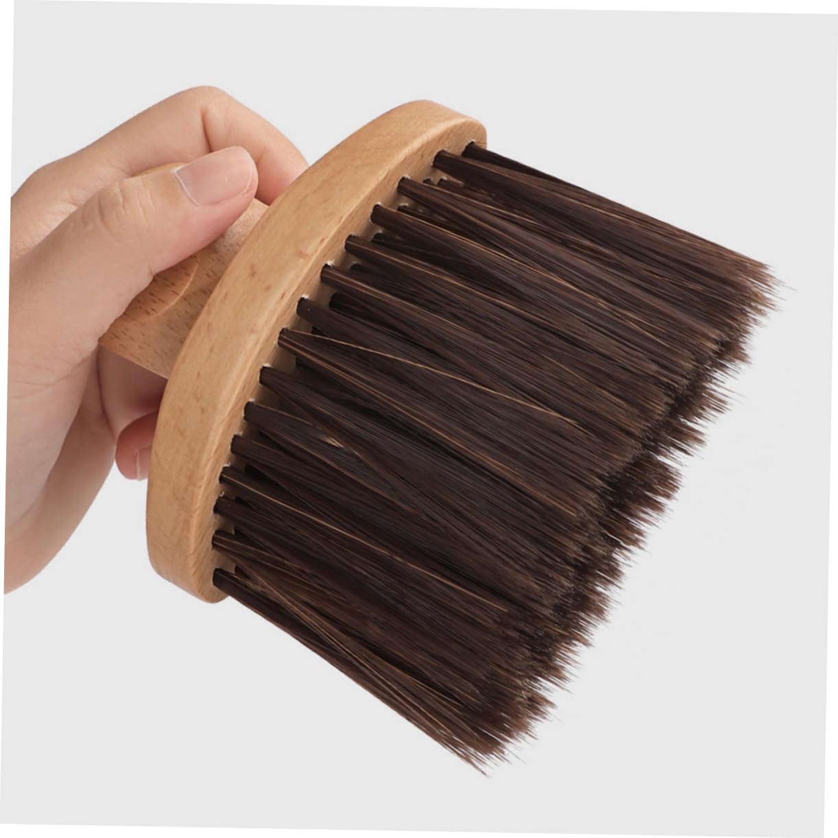 CALLARON Barber Neck Duster Brush Wooden Handle Hair Removal Tool Soft Bristles for Efficient Cleaning for Barbershops and Home Use Gentle Hair Beauty and Personal Care CALLARON