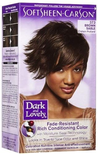 Dark and Lovely Fade Resistant Rich Conditioning Color, No. 373, Brown Sable, 1 ea (Pack of 7) Beauty & Personal Care Dark and Lovely