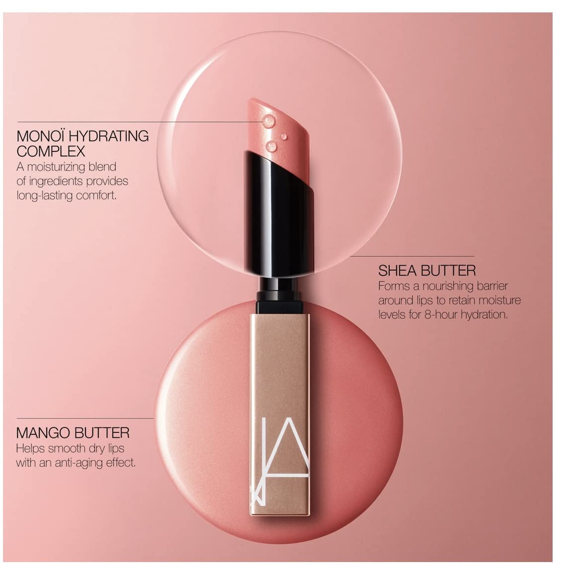 NARS AFTERGLOW SENSUAL SHINE LIPSTICK - SHOW OFF Beauty & Personal Care NARS