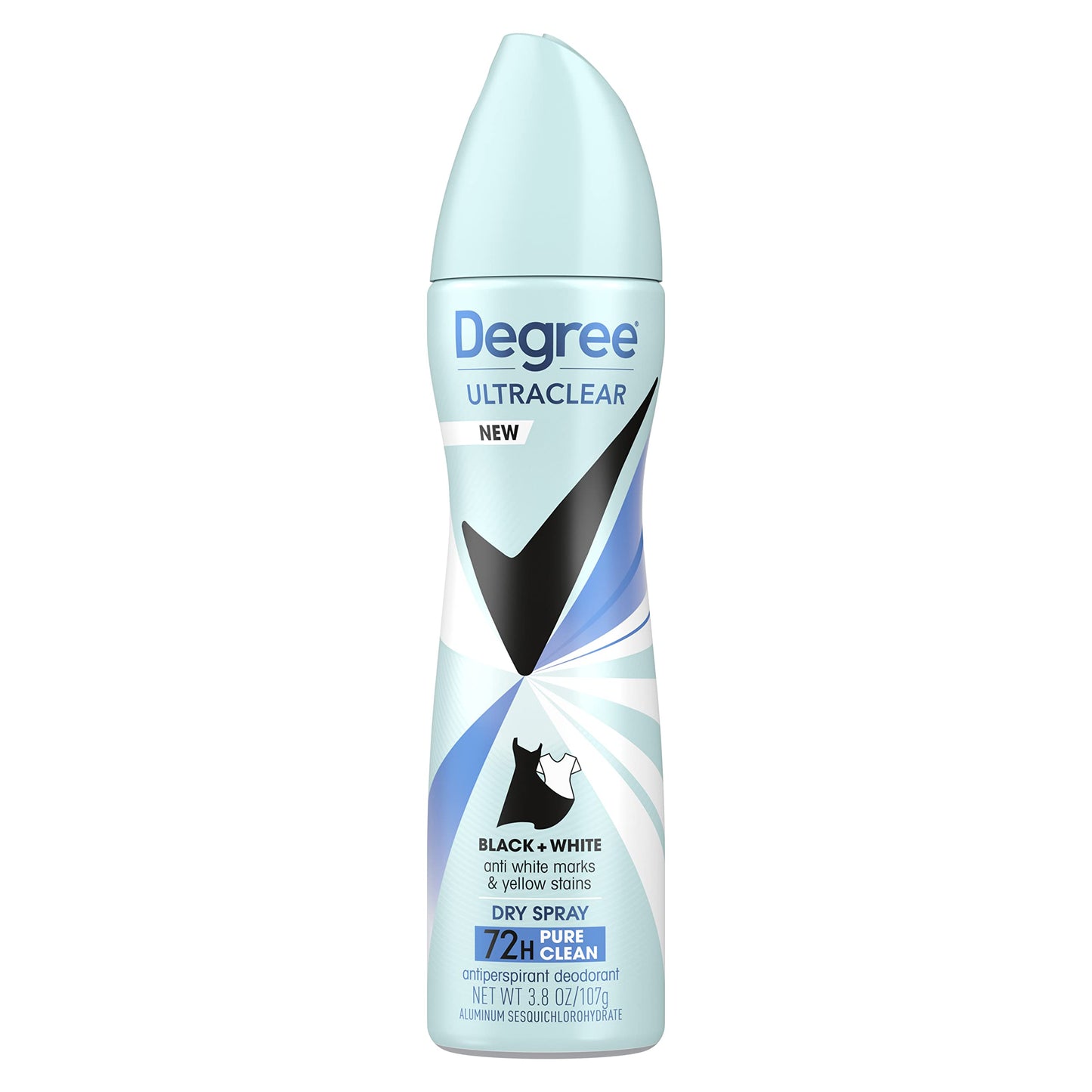 Degree Ultraclear Antiperspirant Deodorant Dry Spray Black + White Pure Clean, 3.8 Ounce Beauty and Personal Care Degree