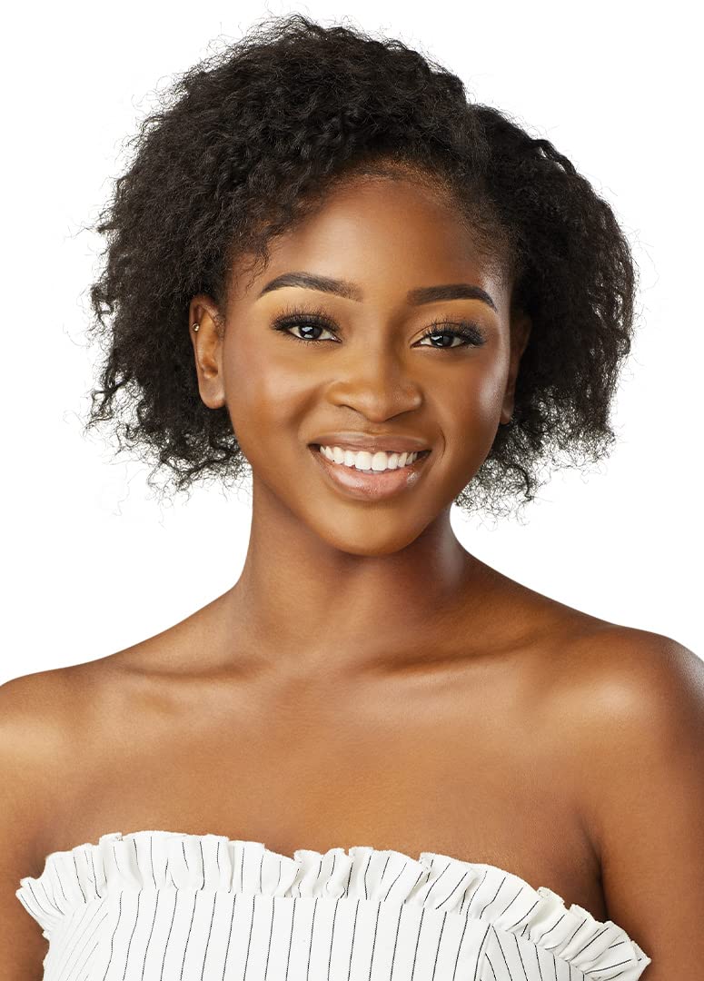 Outre Big Beautiful Hair Clip-In - 9pcs - Springy Afro 10" (NATURAL BLACK)