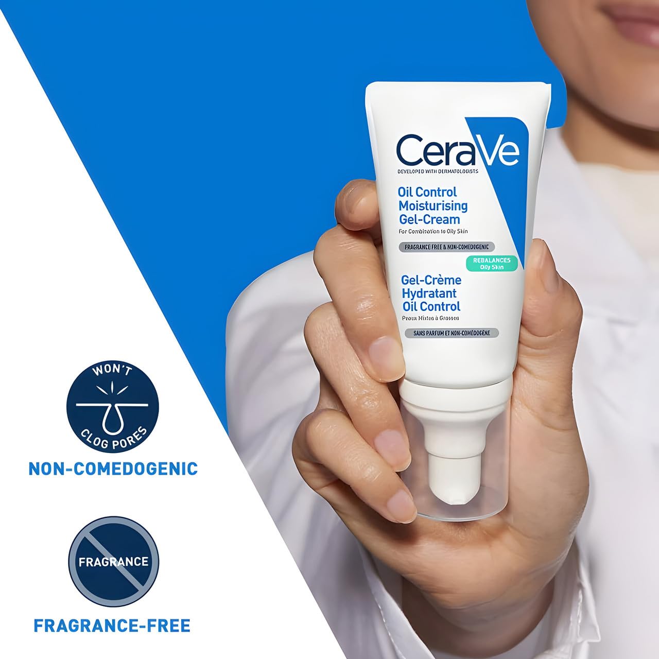 CeraVe Oil Control Moisturizing Gel-Cream, Face Moisturizer for Oily Skin, Niacinamide, Hyaluronic Acid & Oil Absorbing Technology To Rebalance Oily Beauty and Personal Care CeraVe