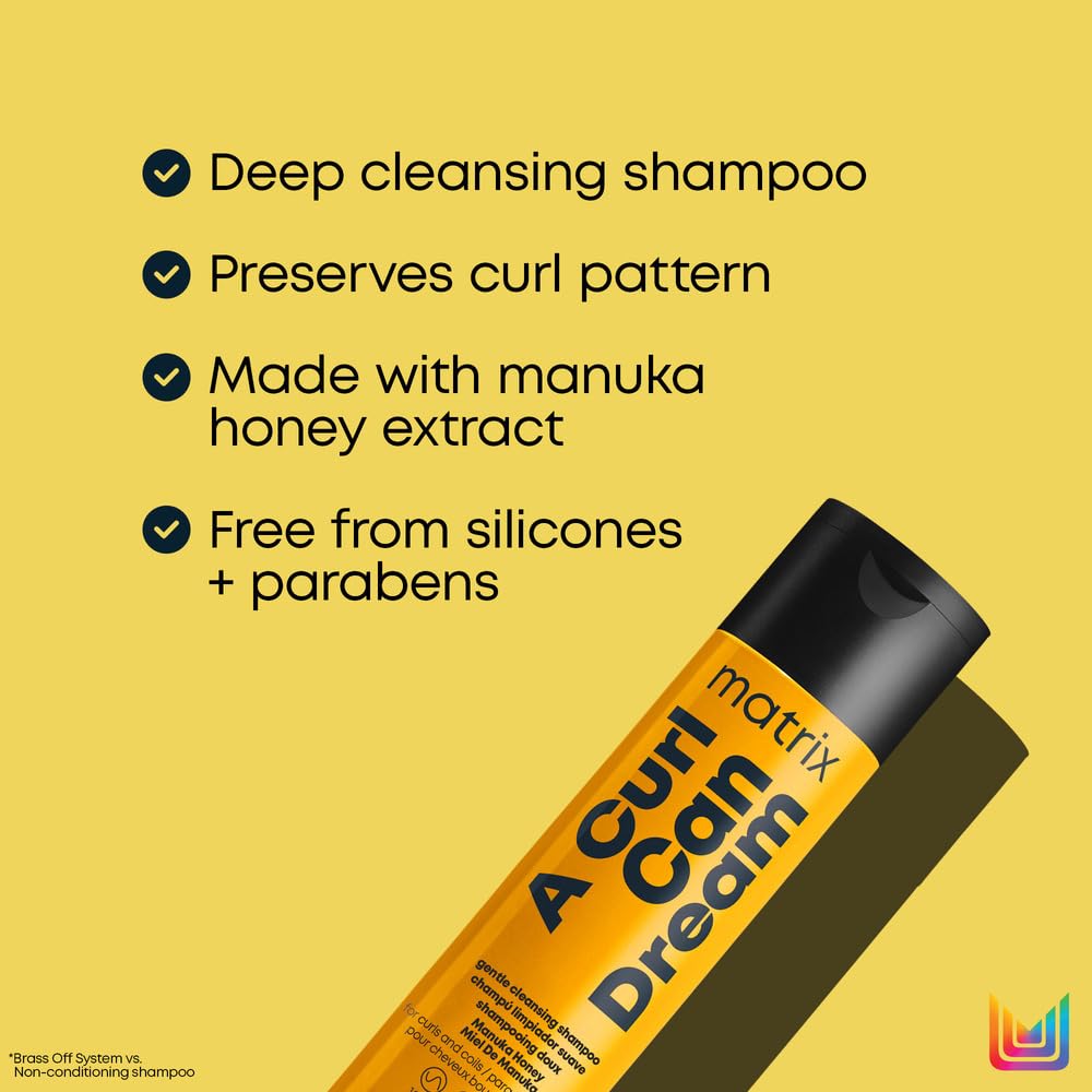 Matrix A Curl Can Dream Deep Cleansing Shampoo | Clarifying| Preserves Curl Pattern, Removes Build Up | For Curly & Coily Hair | Silicone & Paraben Beauty & Personal Care MATRIX