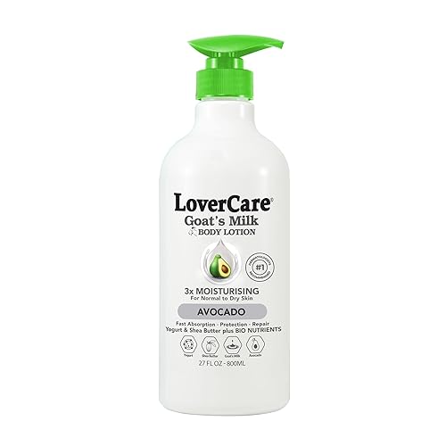 Lovercare Goat Milk Body Lotion for Dry Skin with Avocado 27 fl oz (800ml) Beauty & Personal Care Lover's Care