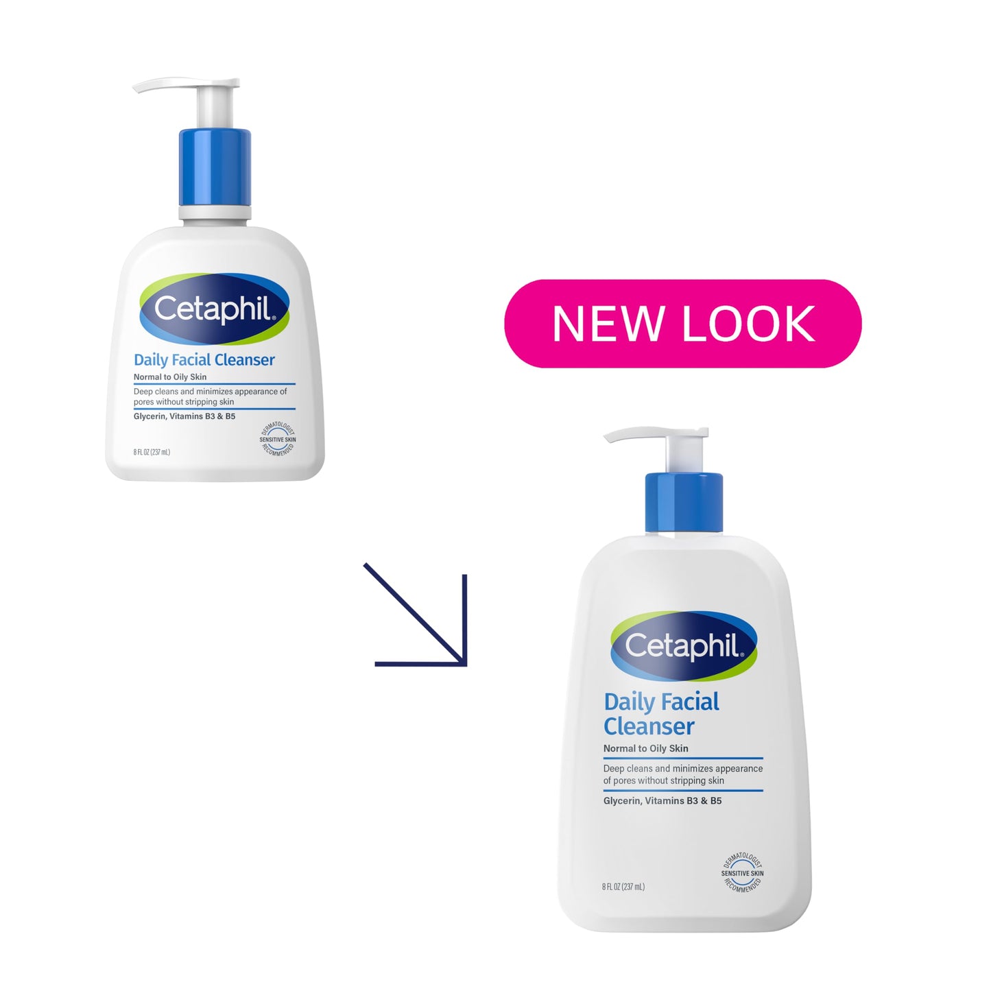 Cetaphil Face Wash, Daily Facial Cleanser for Sensitive, Combination to Oily Skin, 8 oz, Pack of 3, Gentle Foaming, Soap Free, Hypoallergenic Beauty & Personal Care Cetaphil