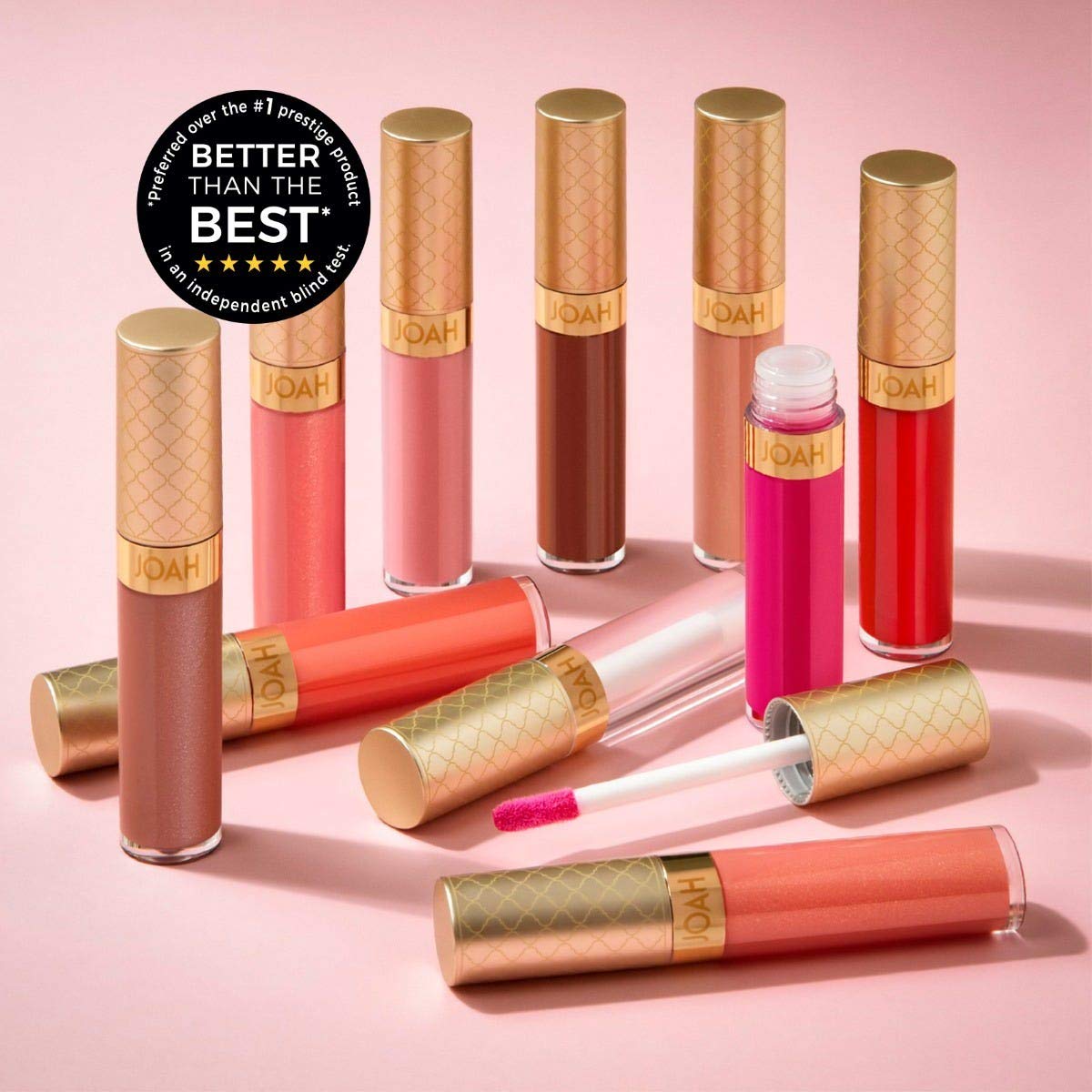 JOAH Lip Gloss, Sun and Seoul Glassify High Shine Tinted Lip Gloss, Hydrating Vitamin E & Avocado Oil, Korean Makeup, Crystal Ball Beauty & Personal Care JOAH