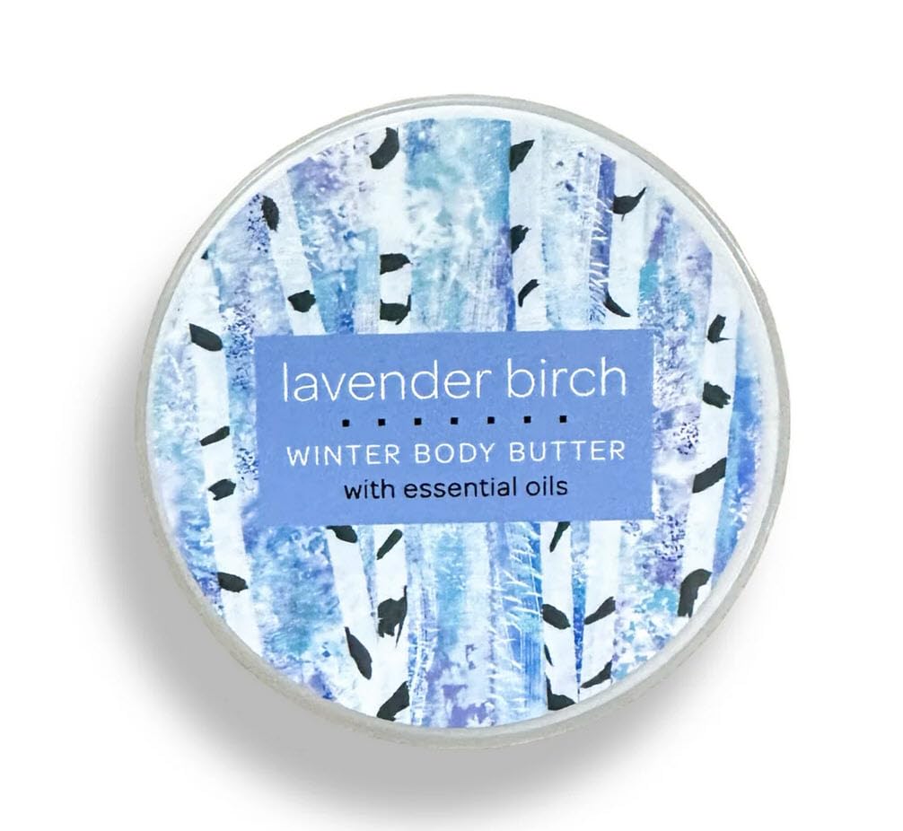 Greenwich Bay Trading Company Lavender Birch Body Butter - Moisturizing Shea Butter & Cocoa Butter Blend, 8 oz Jar Beauty & Personal Care Greenwich Bay Trading Company