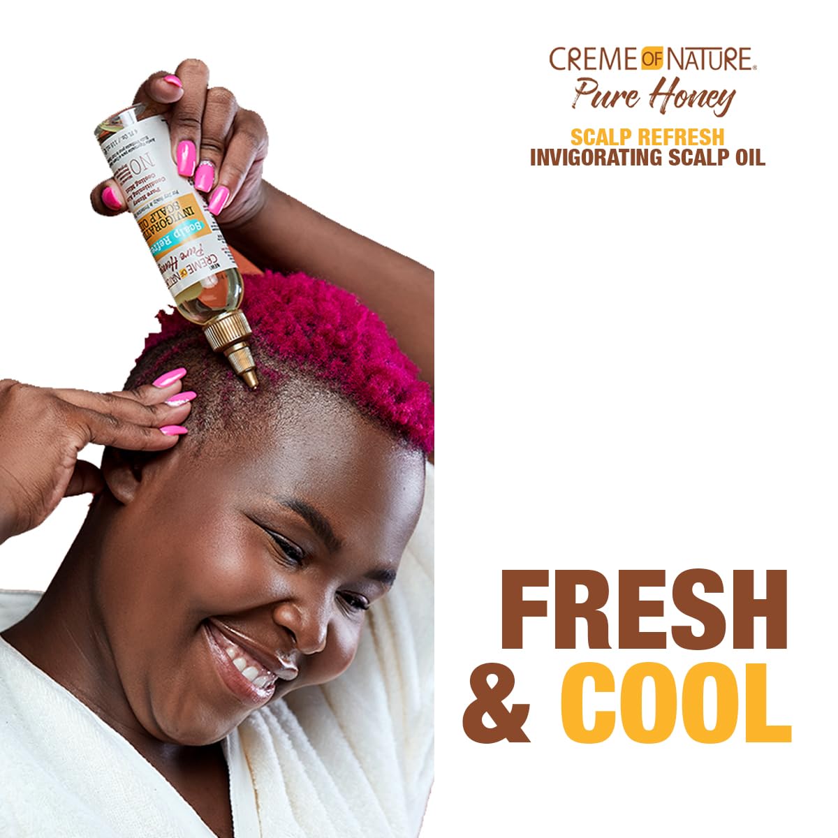 Creme of Nature Pure Protect Scalp Refresh Invigorating Scalp Oil, 4.2 oz