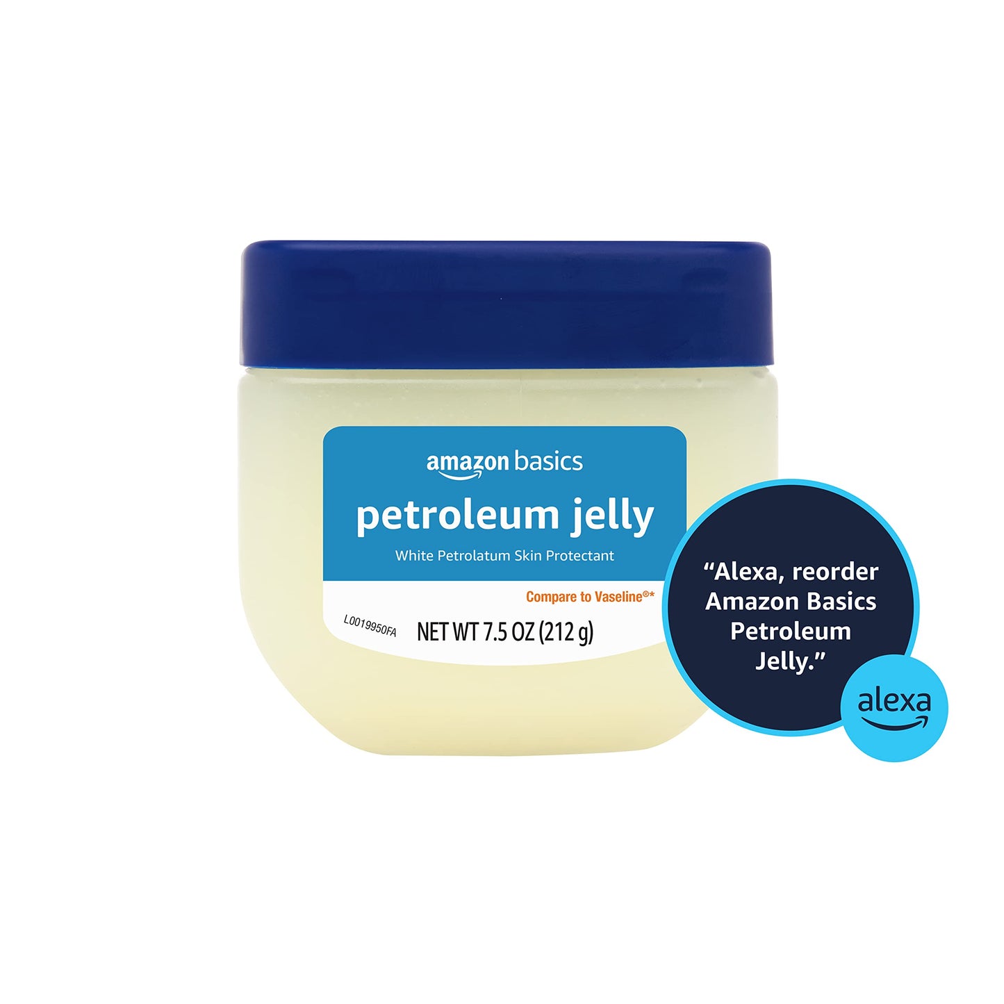 Amazon Basics Petroleum Jelly White Petrolatum Skin Protectant, Moisturizer for Dry Skin Relief, Chapped Lips and Minor Cuts, Unscented, 7.5 oz Beauty & Personal Care Amazon Basics