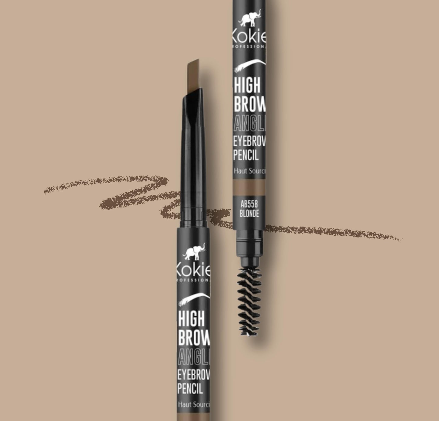 Kokie Cosmetics High Brow Angled Eyebrow Pencil, Brunette, 0.012 Ounce Beauty & Personal Care Kokie