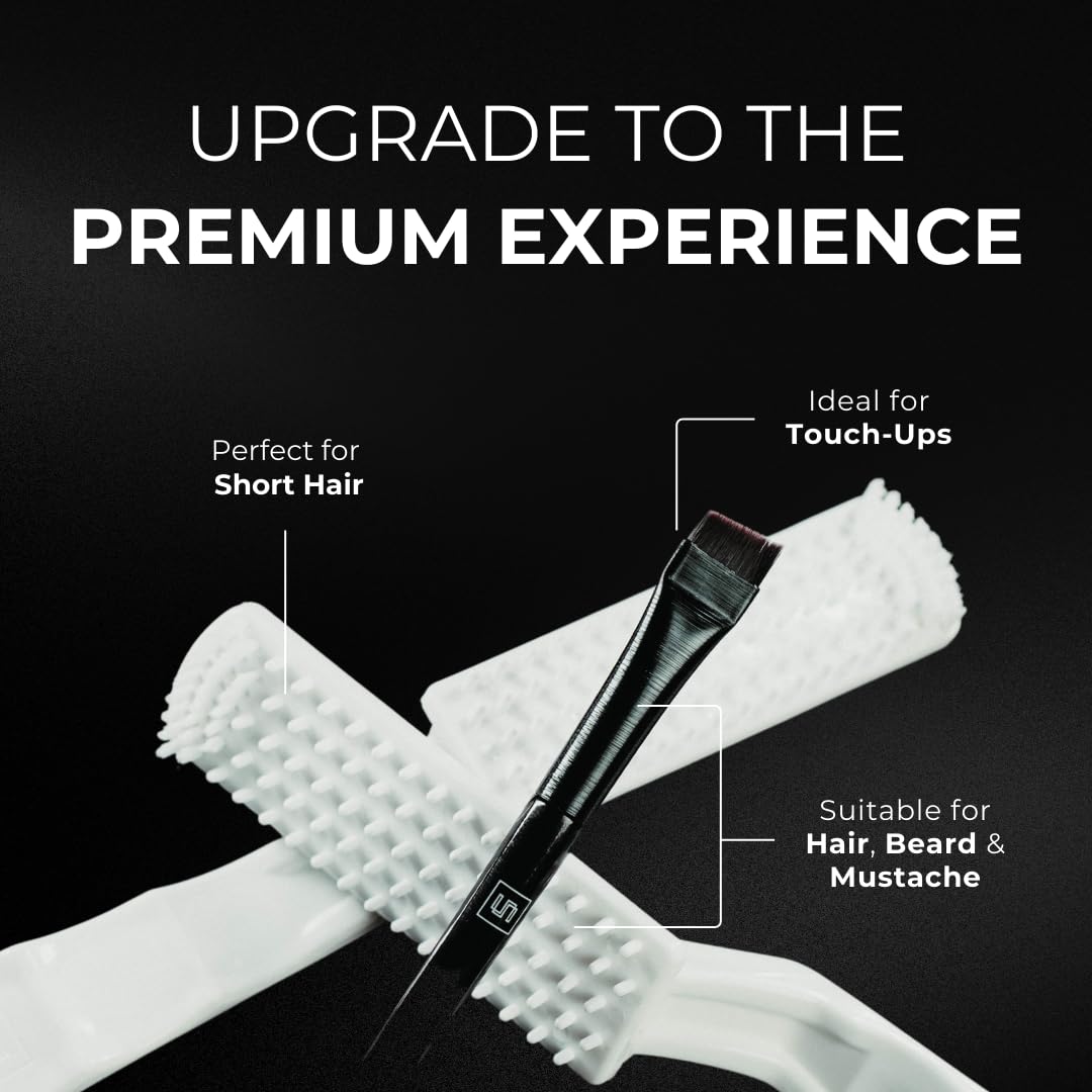 Simpler Hair Color Blond Mustache and Beard Upgraded Brush Kit with 3 Brushes Included for Precision Application - Gentle Beard Coloring for Gray Hair Beauty & Personal Care SIMPLER HAIR COLOR