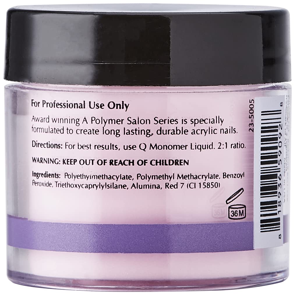 EZ Flow A Polymer Vibrant Pink False Nails, 0.75 Ounce