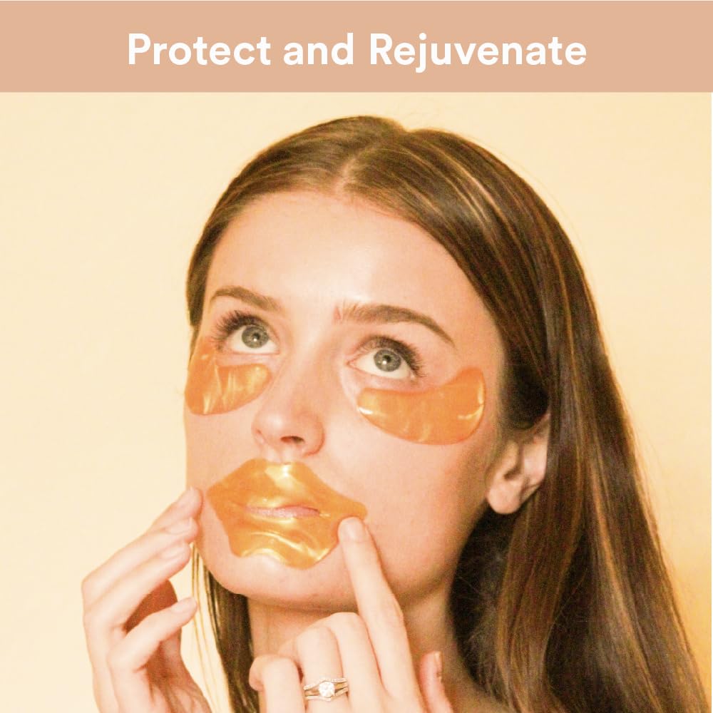 Camille Beckman Nourishing Collagen & Carob Lip Masks, Moisture-Locking Formula with Hyaluronic Acid, Set of 3 Treatments Beauty and Personal Care Camille Beckman