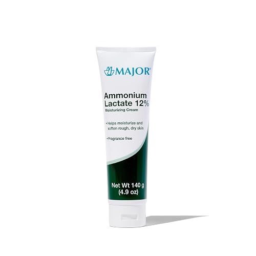 Major Ammonium Lactate 12% Moisturizing Cream - Lactic Acid Cream - Helps Hydrate, Soften, and Exfoliate Rough, Dry Skin - Fragrance-Free - 4.9 Oz. (1 Beauty & Personal Care MAJOR