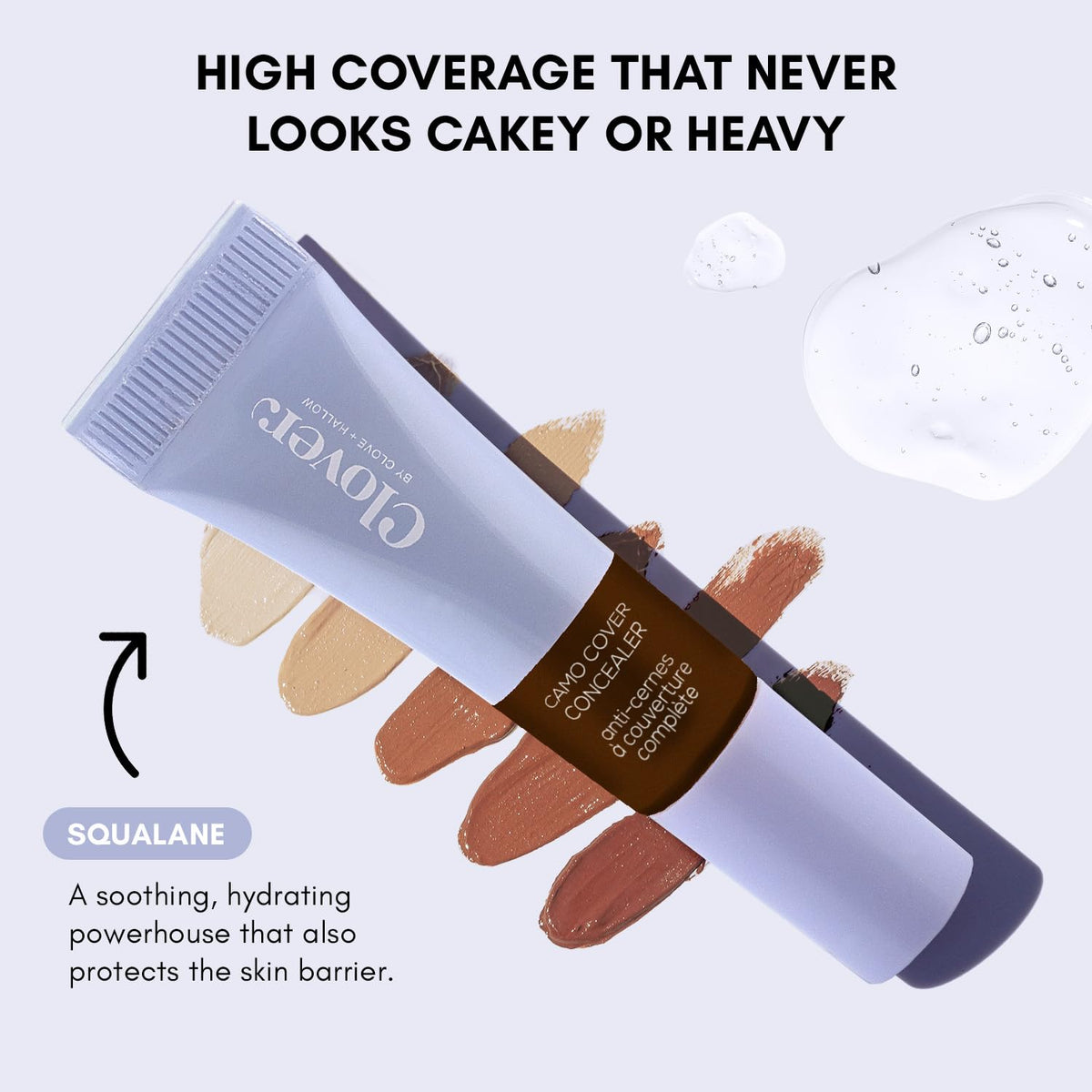 Clover by CLOVE + HALLOW Camo Cover Concealer, Shade 14 Beauty & Personal Care Clover