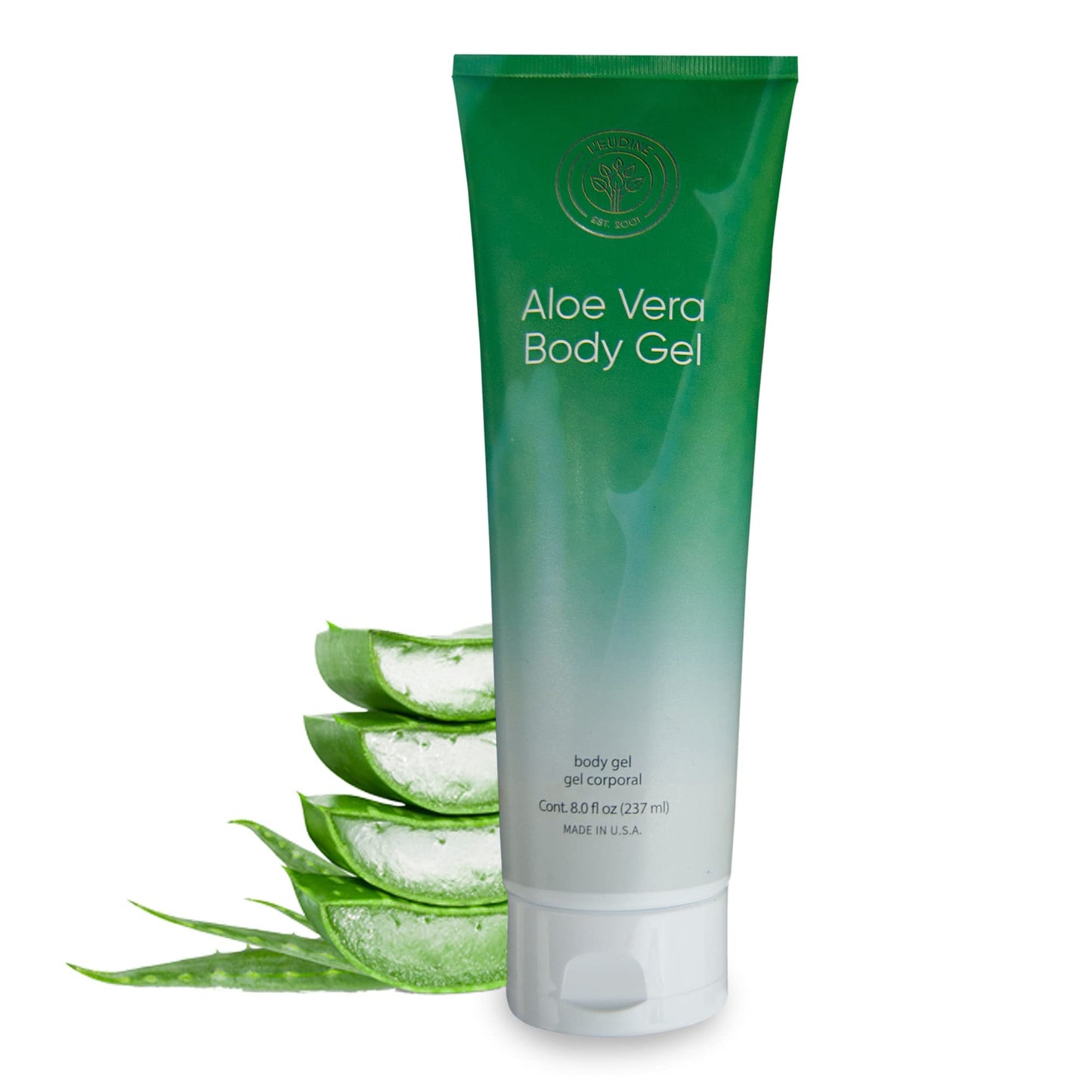 L’EUDINE Aloe Vera Gel - Pack of 3 - 8Fl Oz Aloe Vera Lotion - Premium Aloe Vera for Hair, Face and Body - Rich in Nutrients and Vitamins - Ideal Beauty & Personal Care L'eudine
