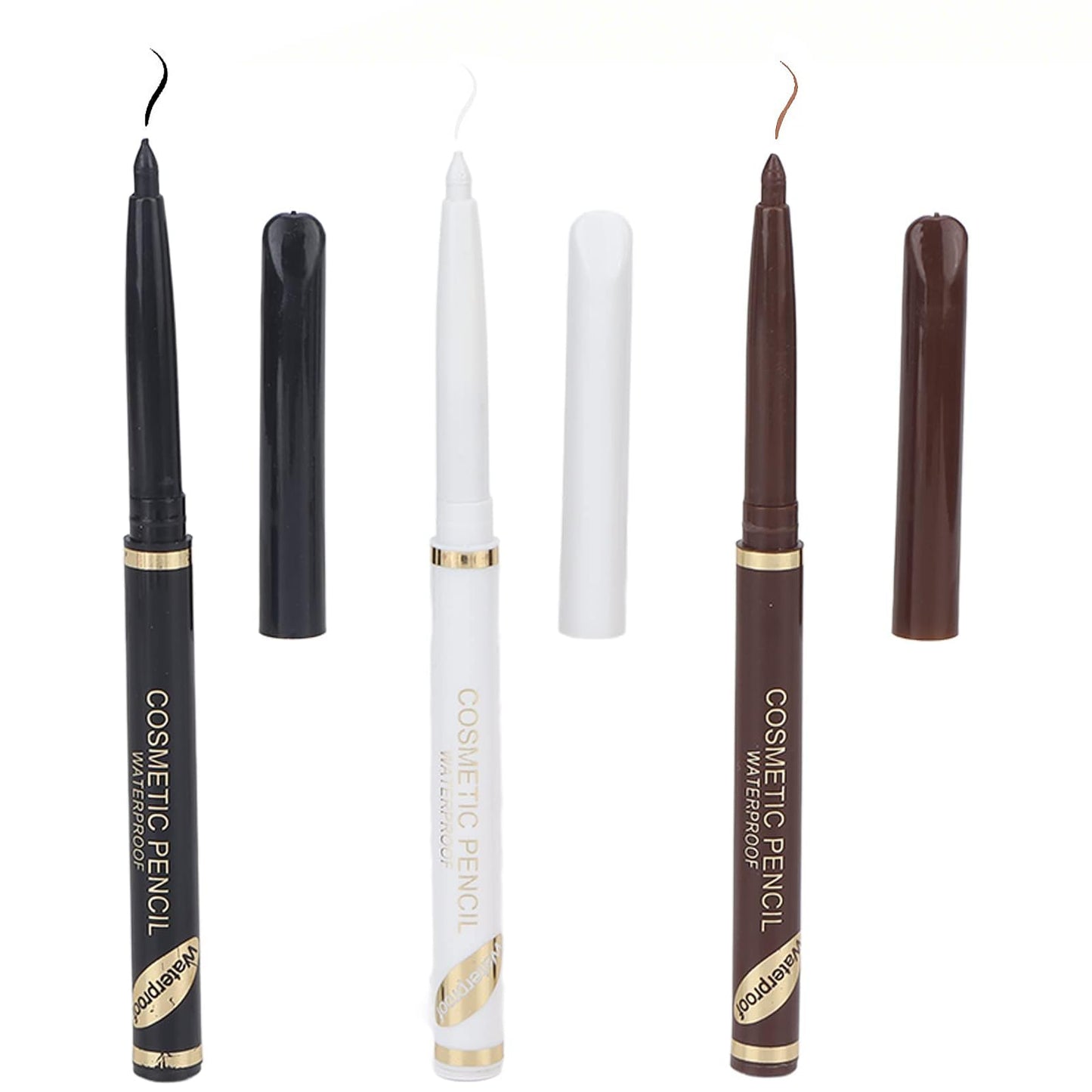Beard Filler Pen, 3 Pieces Beard Contour Pencils, Enhance and Color Facial Hair (White, Black, Brown) Beauty and Personal Care Brrnoo