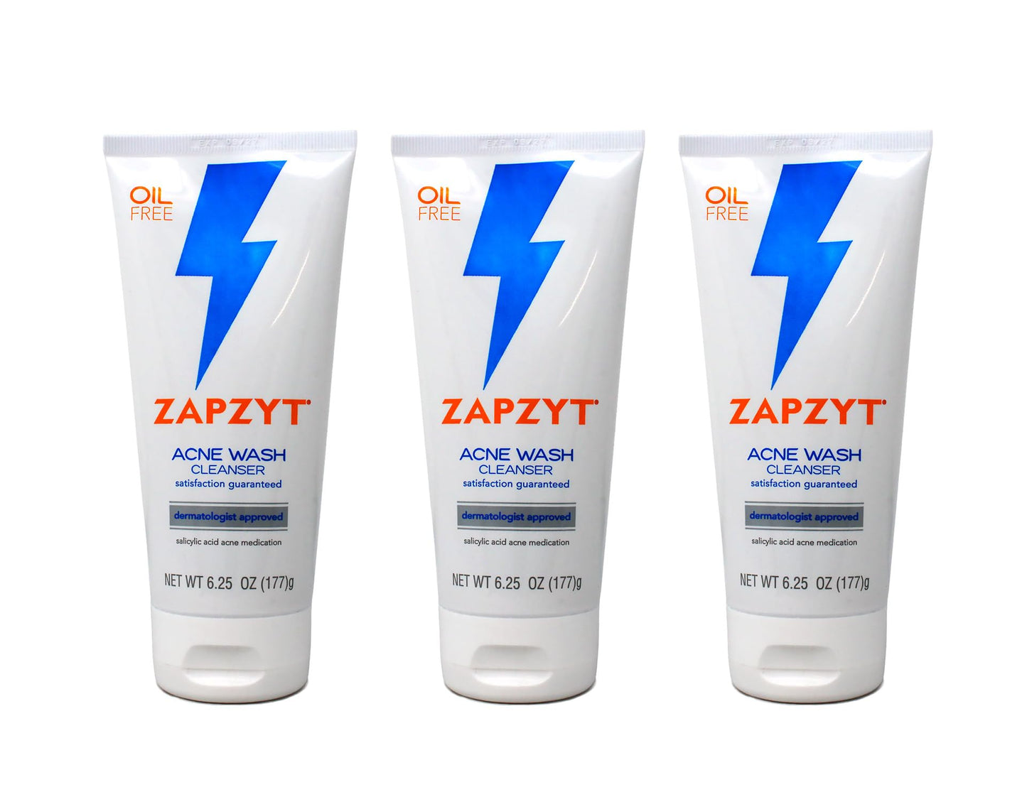 ZAPZYT Acne Wash with Salicylic Acid 6.25 oz (Pack of 3) Beauty & Personal Care Zapzyt