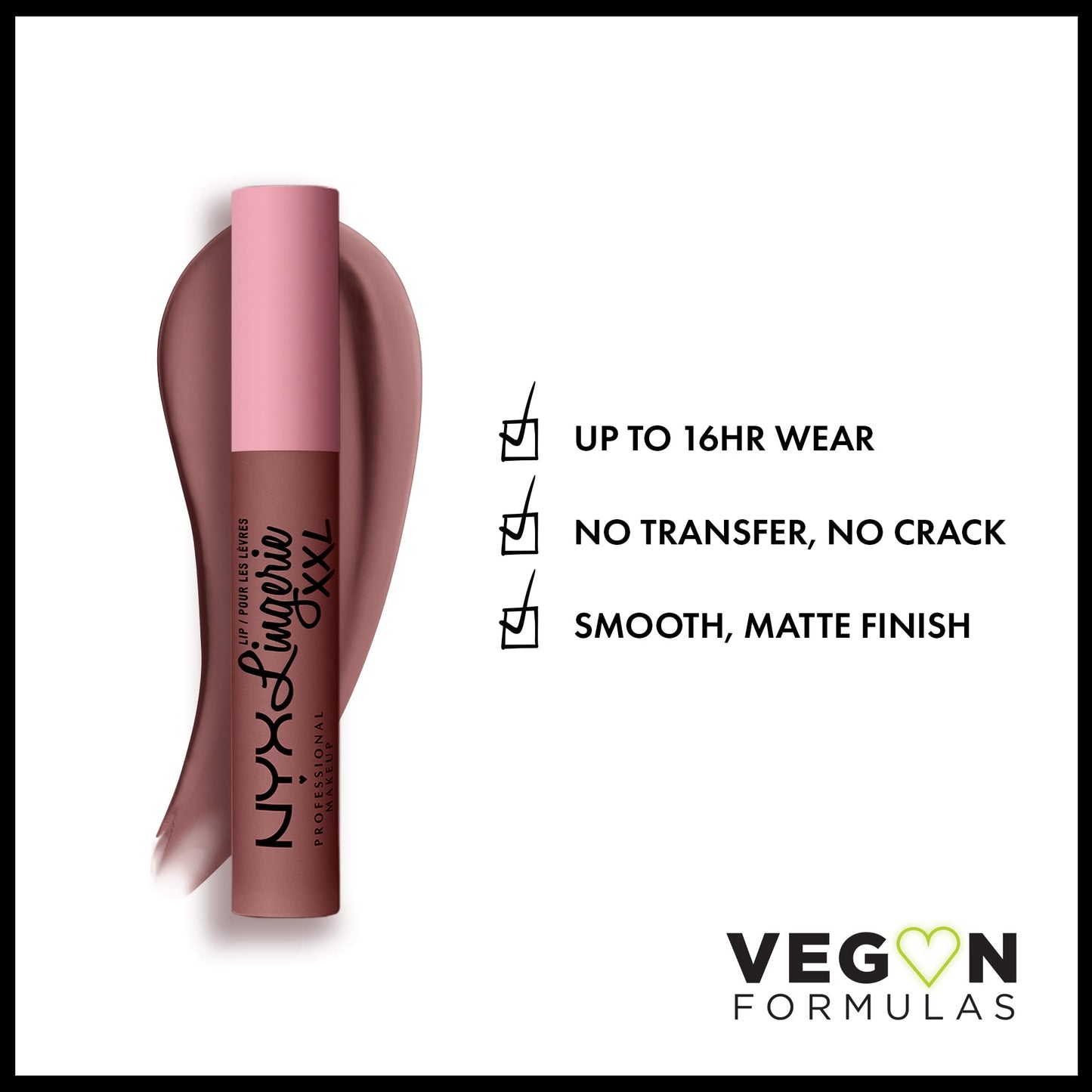 NYX PROFESSIONAL MAKEUP Lip Lingerie XXL Matte Liquid Lipstick - Unhooked (Grey Toned Beige) Beauty & Personal Care NYX PROFESSIONAL MAKEUP