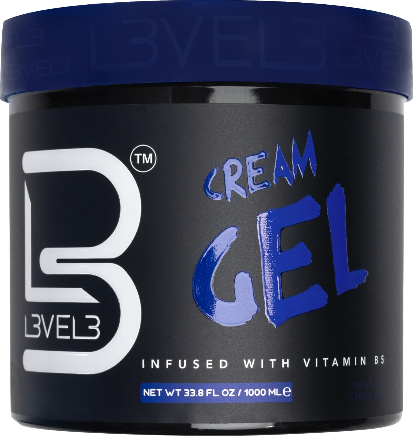 L3 Level 3 Cream Gel - Provides Volume and Medium Hold - With Vitamins to Nourish and Protect Hair Level Three Mens Hair Styling Cream (1000 ML Beauty & Personal Care L3