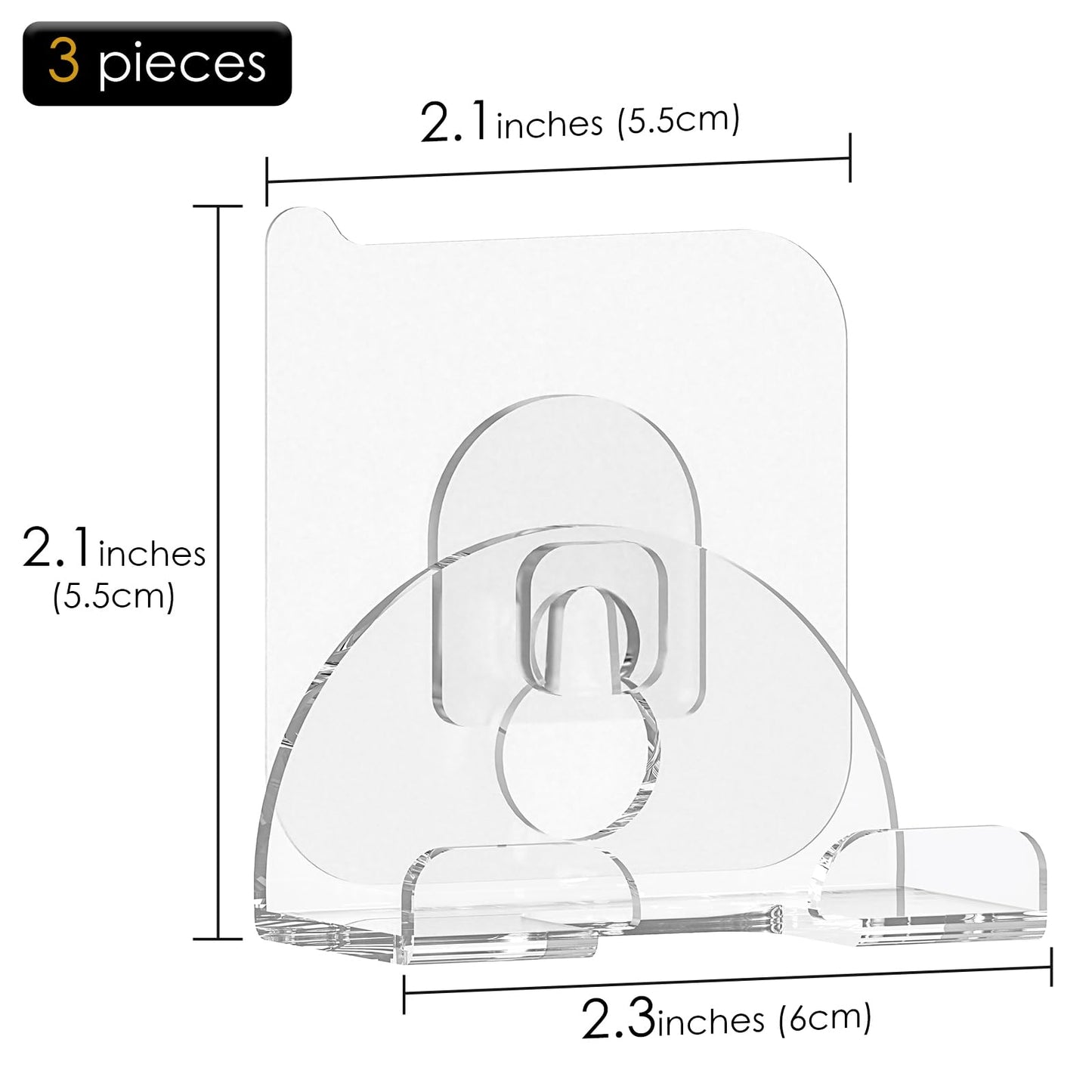 Linkidea 3 Pack Bathroom Razor Holder, Suction Cup & Adhesive Wall Mount Shaver Organizer, Compatible with Fusion 5, ProGlide Shield, Vector 3, Sensor Beauty and Personal Care Linkidea