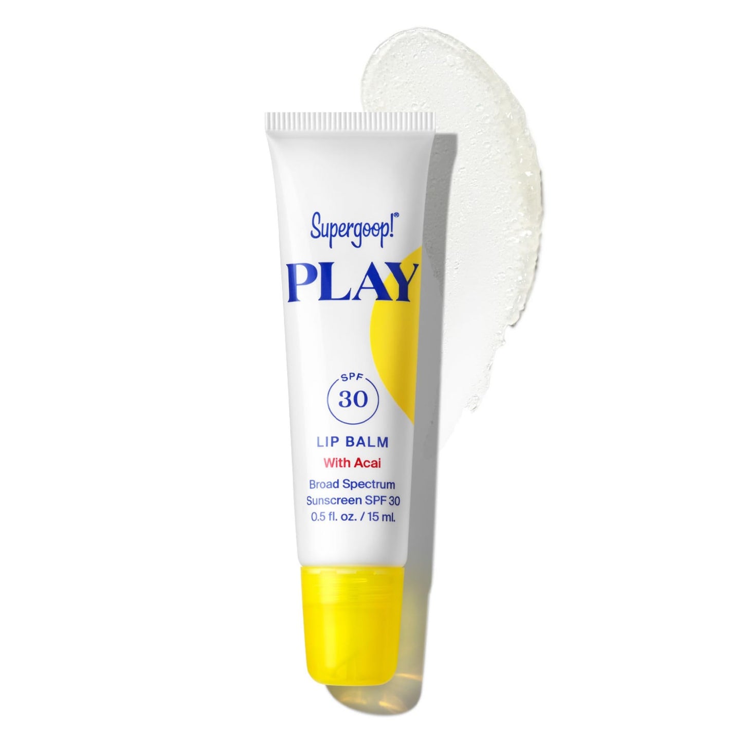 Supergoop! PLAY Lip Balm with Acai, 0.5 fl oz - SPF 30 PA+++ Broad Spectrum Sunscreen - Hydrating Honey, Shea Butter & Sunflower Seed Oil - Great Beauty & Personal Care Supergoop!