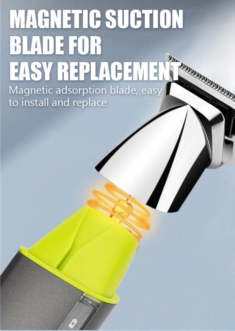 QDKVTNDJZ Hair Clippers for Men, Multifunctional Trimmer Electric Cutting Machine Digital Display Beard Haircut Beauty and Personal Care QDKVTNDJZ