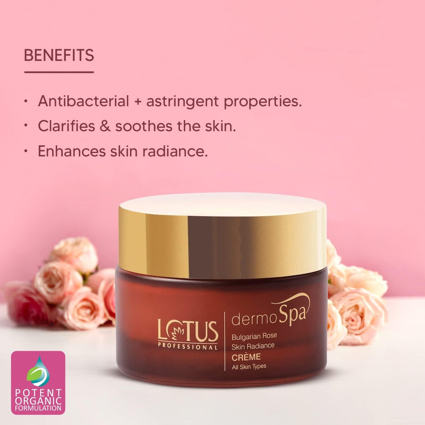 Lotus Professional Dermo Spa Bulgarian Rose Skin Radiance Creme with SPF20, 50g Beauty & Personal Care Lotus Professional