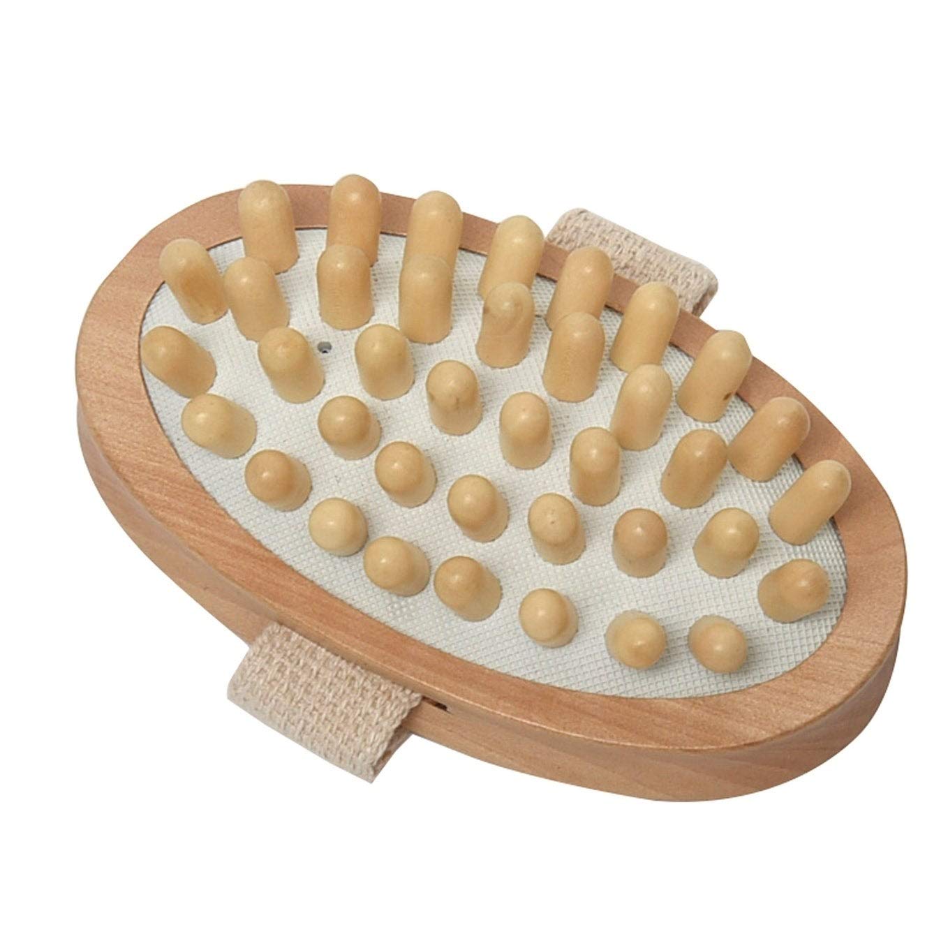 Oval Wooden Lymphatic Drainage Tool, Nodule Body Massager, Cellulite Beauty and Personal Care EVIDECO French Home Goods