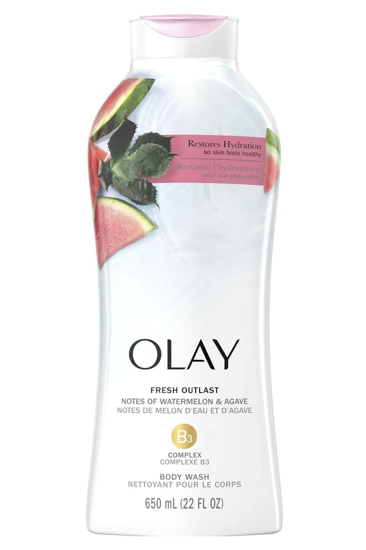 Olay Body Wash Fresh Water Melon And Agave 22 Ounce (Pack of 2) Beauty & Personal Care Olay