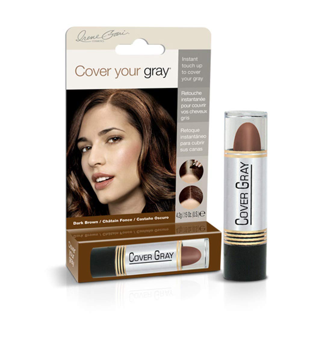 Cover Your Gray Hair Color Touch-Up Stick - Dark Brown (2-Pack) Beauty & Personal Care Cover Your Gray