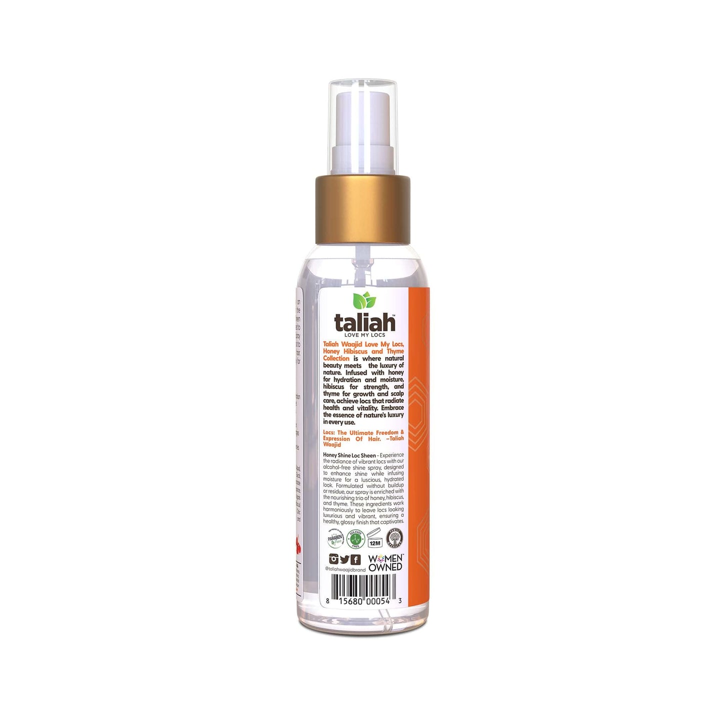 Taliah Waajid Love My Locs Honey Shine Loc Sheen | Daily Moisturizing, Alcohol-Free Refreshing Shine Spray, Hair Scalp Moisturizer 4 fl oz Beauty & Personal Care Taliah Waajid black earth products