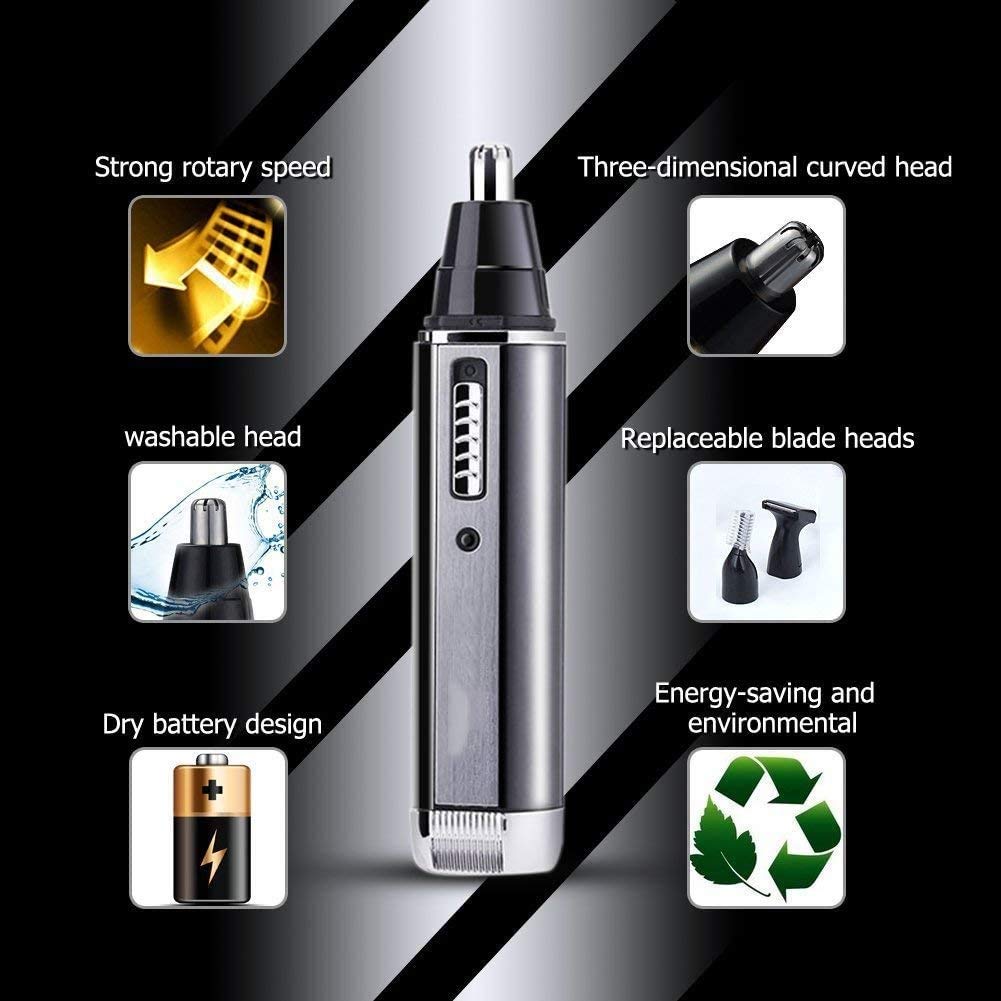 LEONYS Ear Nose Hair Trimmer for Men Women Rechargeable Electric Facial Hair Trimmer,Professional Waterproof for Nose Ear, Wet/Dry Nose Hair Clipper Beauty and Personal Care LEONYS