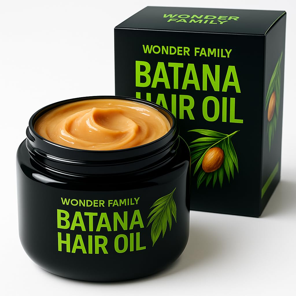 WONDER FAMILY Raw Batana Oil Paste for Hair Growth - Honduran Curly Hair Oil for Frizzy Hair - Aceite de Batana Para La Caida del Cabello - Dry Scalp