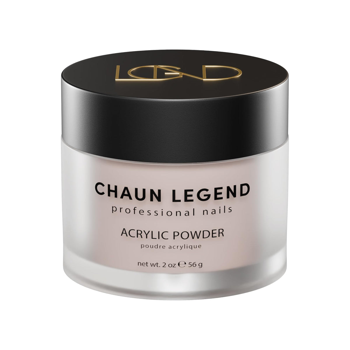 Chaun Legend Acrylic Powder, 2 Oz Long Lasting Salon Quality, Bubble Free, Self Leveling Professional Manicures, Fake Nails, Carving & Extensions
