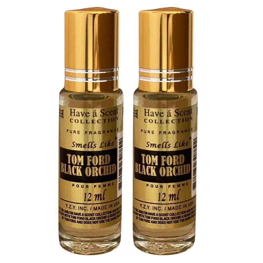 E de B Fragrance Perfume smell like Black Orchid Women Parfum Roll On Oil 12ml (Pack of 2) Beauty & Personal Care E de B