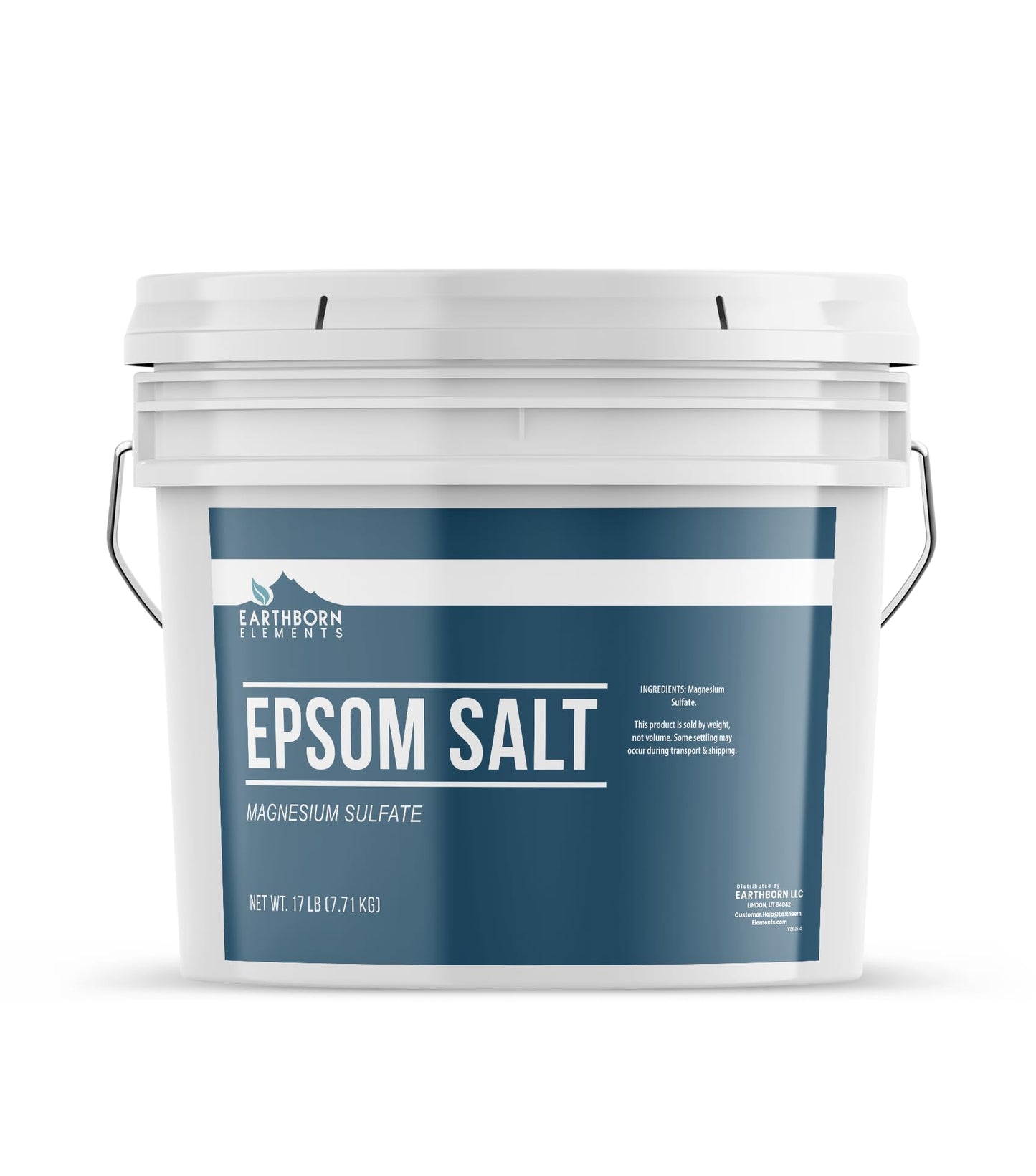 Earthborn Elements Epsom Salt 2 Gallon Bucket, Magnesium Sulfate, Soaking Solution Beauty and Personal Care Earthborn Elements Default Title