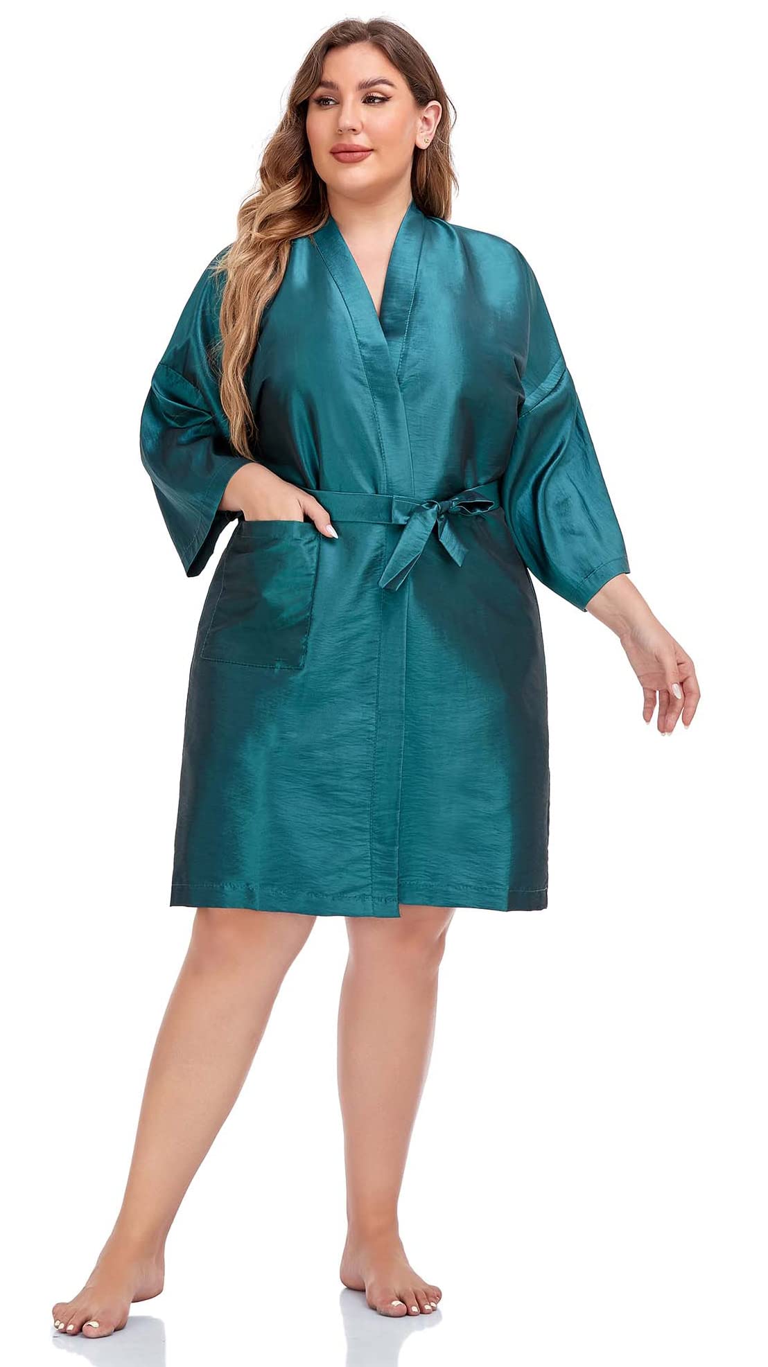 PERFEHAIR Salon Client Gown Robes Cape, Hair Salon Smock for Clients- Kimono Style-(Blue) Beauty & Personal Care PERFEHAIR