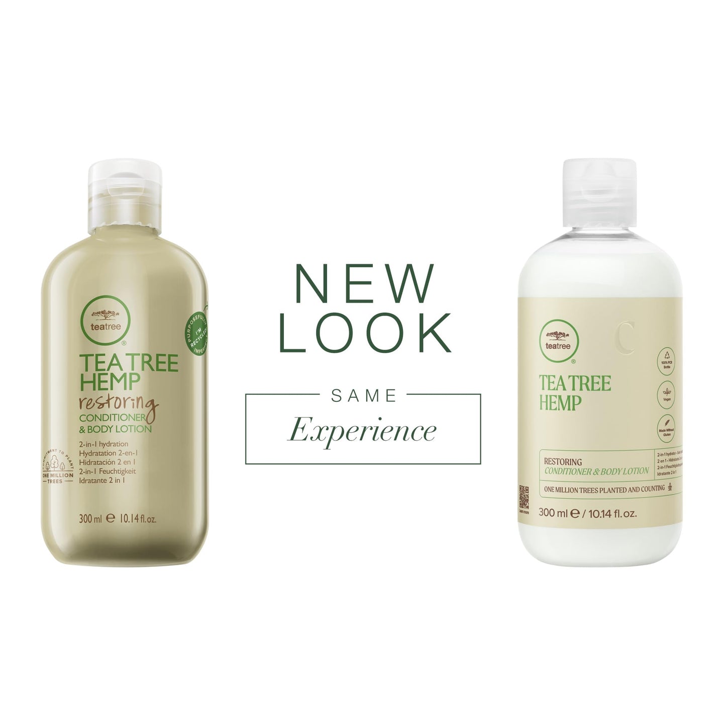 Tea Tree Hemp Restoring Conditioner & Body Lotion, 2-in-1 Hydration, For All Hair Types, 10.14 fl. oz. Beauty & Personal Care Tea Tree