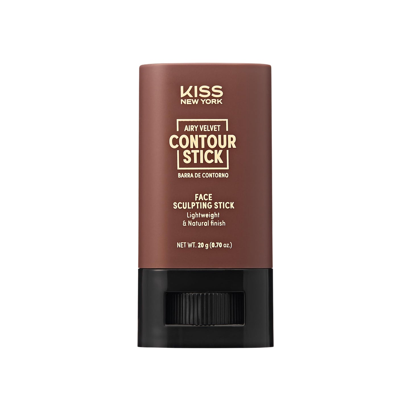 Kiss New York Airy Velvet Contour Stick, Cool Toned Face Sculpting Cream Makeup, Buildable with Lightweight Natural Finish, Hyaluronic Acid & Green Beauty & Personal Care Kiss