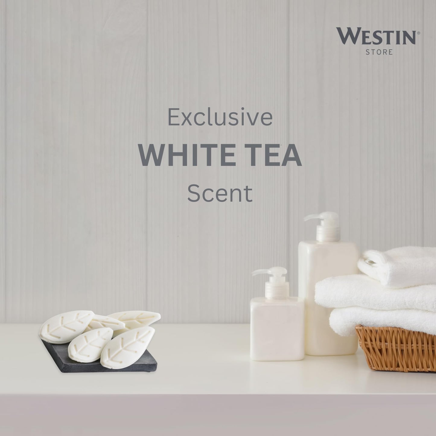 Westin White Tea Leaf Soap - Nourishing Bars of Soap with Signature White Tea Aloe Scent - Individually Wrapped Bars (Leaf - 20 Pack) Beauty & Personal Care Westin