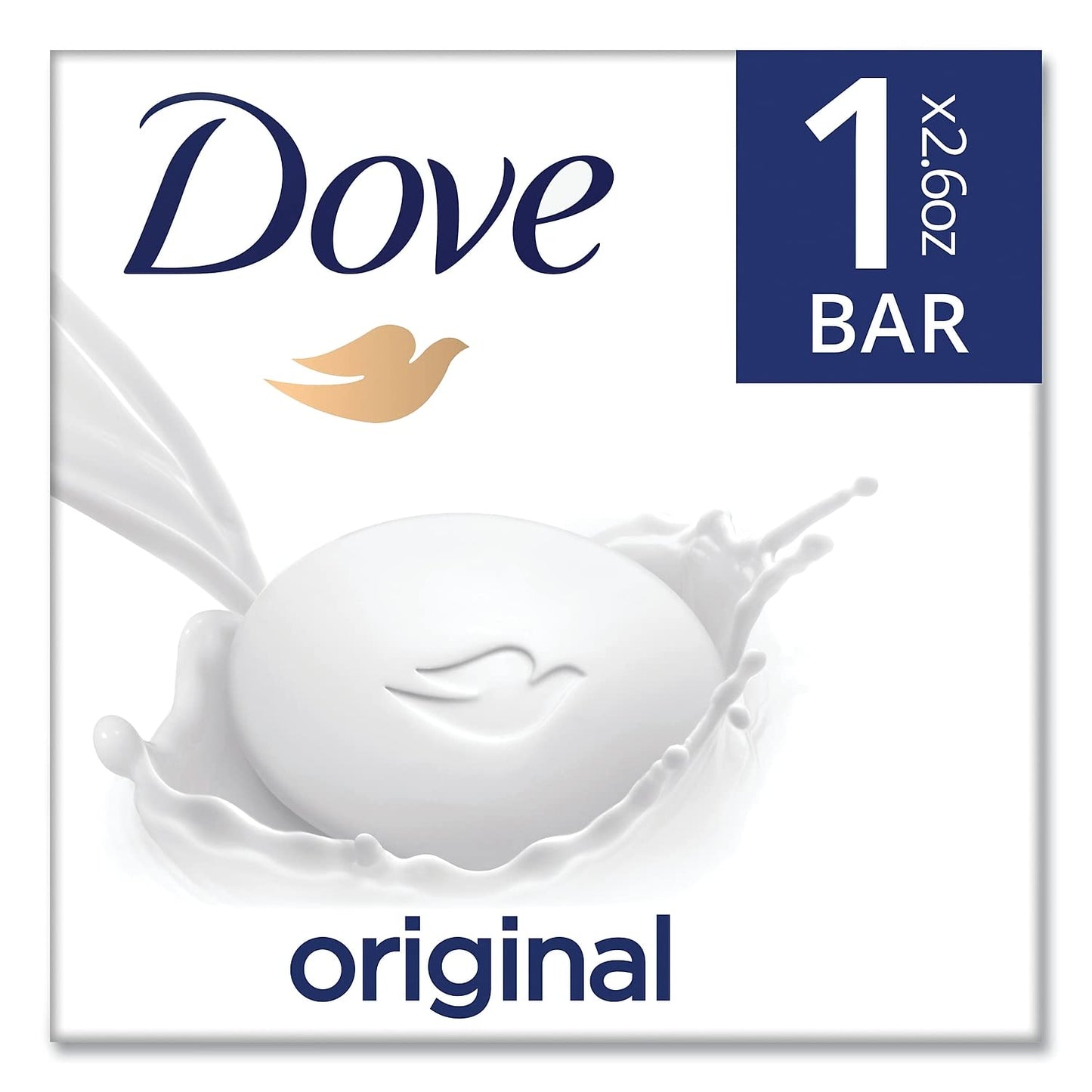 Dove Beauty Bar Soap Original, for Soft, Smooth Skin, with 1/4 Moisturizing Cream 2.6 oz (Pack of 1) Beauty & Personal Care Dove