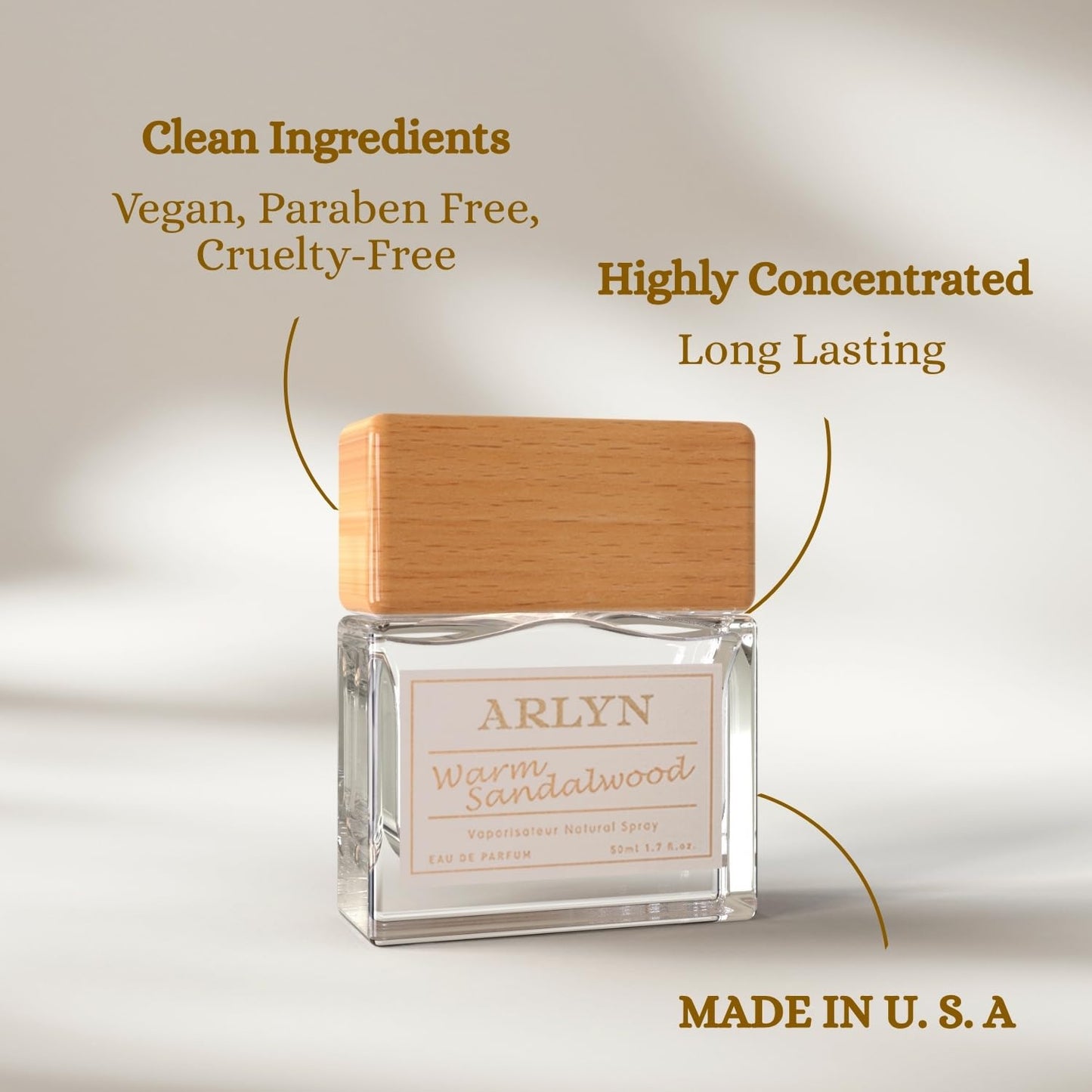 ARLYN Warm Sandalwood Eau De Parfum Inspired by San.t.al 33, Long-Lasting Perfume for Men and Women, Vegan & Eco-Conscious with Clean Ingredients Beauty & Personal Care ARLYN BY BELLEVUE PARFUMS