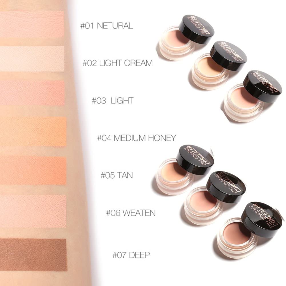 Semme Full Coverage Concealer Dark Circles Creamy Spot Correcting Concealer(#1) Beauty & Personal Care Semme