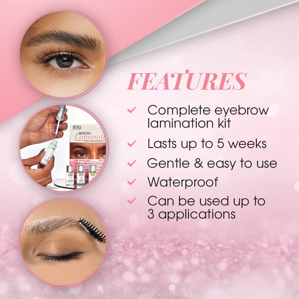 Ardell Brow Lamination Kit, Lift, Shape, and Define Brows, Waterproof, 1-pack Beauty & Personal Care Ardell
