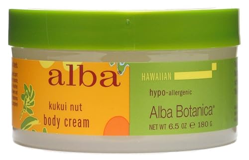 Alba Botanica Kukui Nut Body Cream, 6.5 Ounce - 3 per case. Beauty & Personal Care Alba Botanica