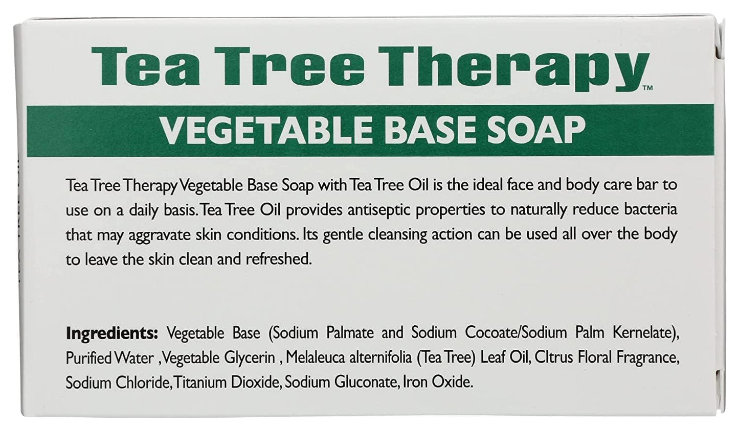 Tea Tree Therapy Tea Tree Soap Vegetable 3.9 Oz Beauty & Personal Care Tea Tree Therapy